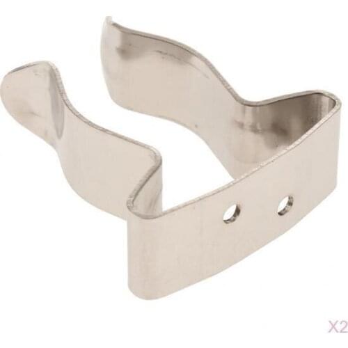 Stainless Steel Marine Clip Spring Clamp 1.1inch to 1.5inch Snap Hook Holder