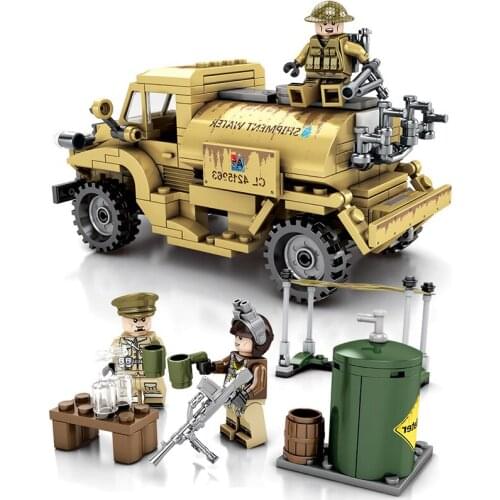 China Wholesale SEMBO 101302 Blocks Army truck kids building blocks 284 PCS building bricks NEW blocks toy for kids