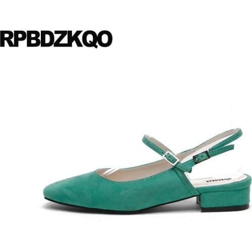 Girls Closed Toe Designer Ladies Korean Suede Trending Shoes Slingback Fashion Turquoise Nude Women Sandals Flat Summer 2021