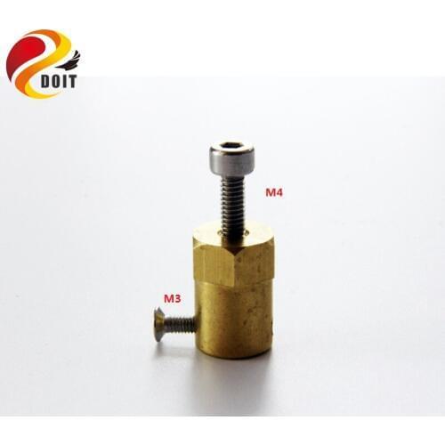 DOIT Copper Coupling 3mm,4mm,5mm,6mm,7mm Coupler for Connecting Wheel Connector Adapter Smart Car DIY Toy Part