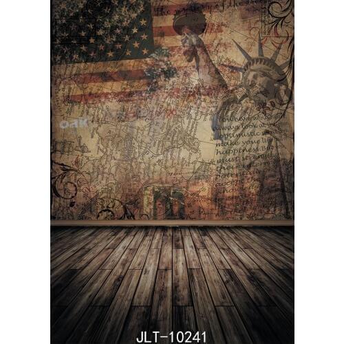 American Statue of Liberty Background Vintage Photography Backgrounds Vinyl floor Three-dimensional for Photo Studio Backdrops