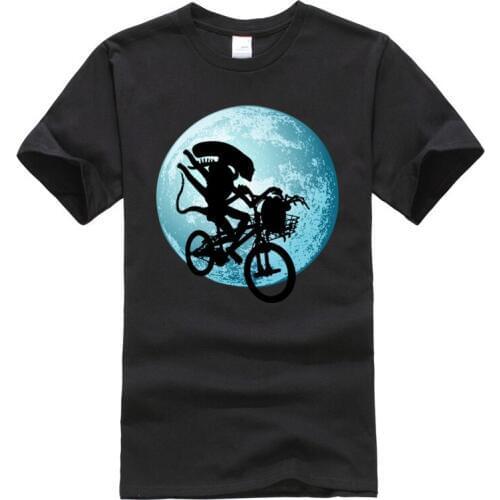 Stranger Things Saving Egg Tshirts for Men Alien Predator Moon Slim Fit Summer Tops & Tees 2019 Popular Print Leisure Tee Shirt