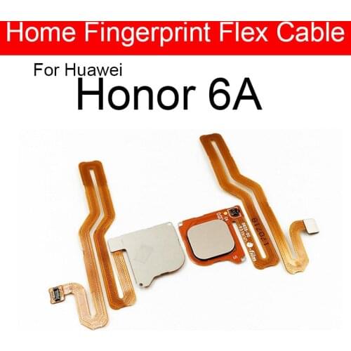 Home Button For Huawei Play 6A DLI-AL10 TL20 Menu Key Fingerprint Recognition Sensor Flex Ribbon Cable Replacement Parts