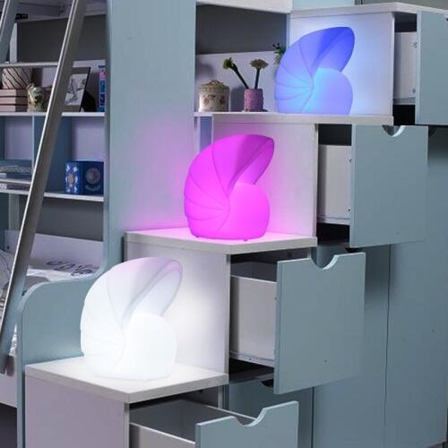 Ins Hot Lovely LED Lighting New Snail Shell Baby Night Light USB rechargeable led night light Free Shipping