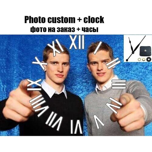 Kexinzu"Photo custom+clock" Full Square/ Round Diamond Painting Cross Stitch Kit 5D Picture Embroidery Private Personal Custom