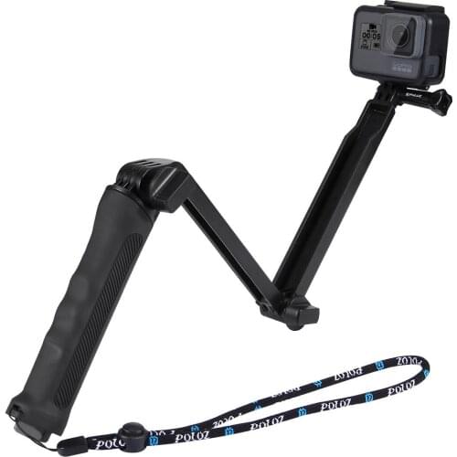 Multi 3-way Monopod Folding Extension Grip Arm Portable Magic Mount Selfie Stick For GoPro Hero 4 3+ 3 SJ4000 Xiaomi Yi