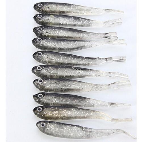 10pcs/set Loach soft bait lure fish realistic soft insects Fishing Worm Swimbaits Soft Lure Fly Fishing Bait Fishing Lures