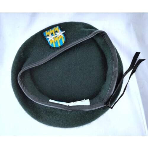 New US Army 12th Special Forces Group Wool Green Beret OFFICER 2 STAR MAJOR GENERAL RANK Military Hat Cap 1961~1994