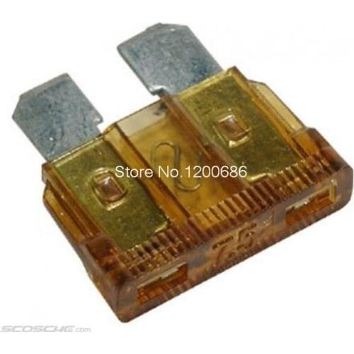32V 7.5A 100Piece Middle Size Blade Fuse Auto Automotive Car Boat Truck Blade 7.5 AMP Fuse