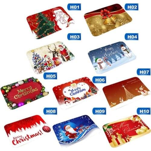Festival Decoration Anti-slip Mat Carpet Christmas Welcome Doormats For Bedroom Living Room Area Rugs Kitchen Home Office Mat
