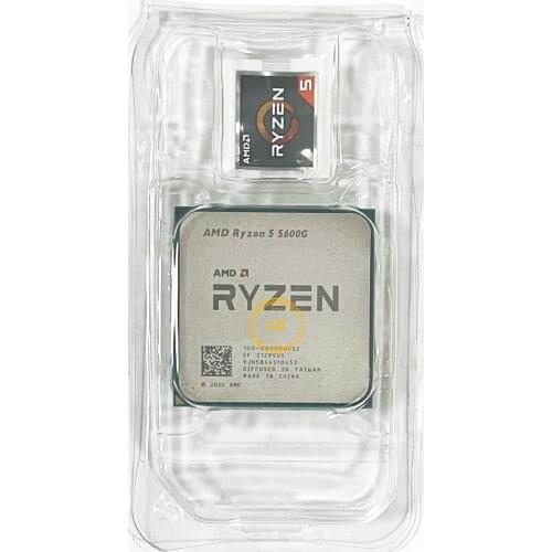 AMD Ryzen 5 5600G R5 5600G 3.9GHz Six-Core Twelve-Thread 65W CPU Processor L3=16M 100-000000252 Socket AM4 NEW Withou cooler
