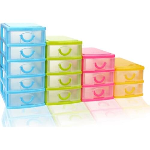 Durable Plastic Mini Desktop Drawer Sundries Case Cosmetic Drawer Sorting Organizer Hot Small Objects Plastic Storage Box