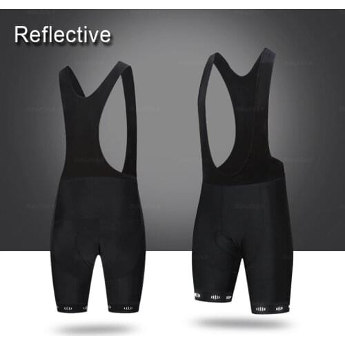 Raudax Top Quality Elasticity Cycling Bib Shorts Summer Reflective LOGO Bike Tights MTB Ropa Ciclismo Moisture Wicking Pants
