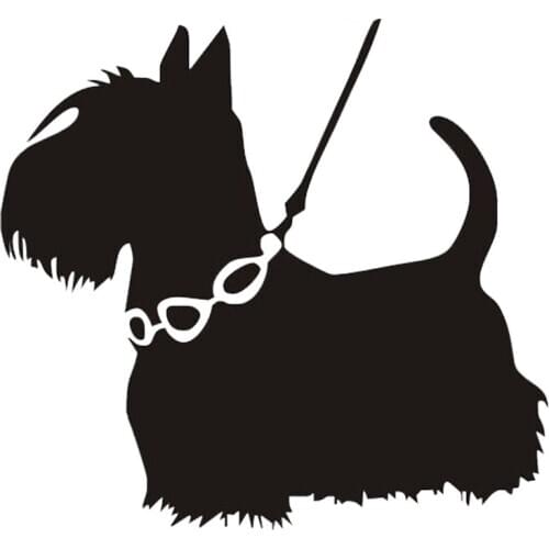 Schnauzer Dog Cute Animal Decals High Quality Car Decoration Personality Pvc Waterproof Decals Black/white, 19cm*20cm