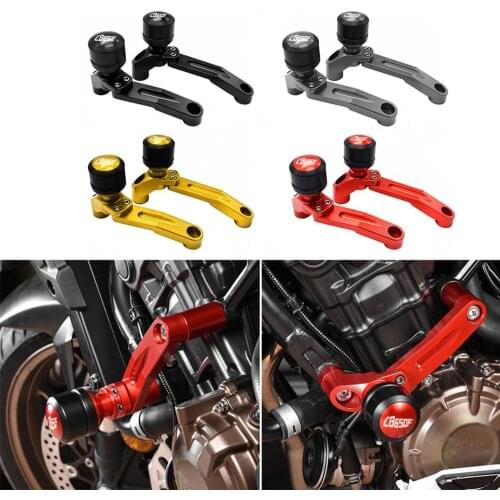SEMSPEED Motorcycle CNC CB650F logo Falling Protection EngineCrash Protector Frame Slider For Honda CB 650 F 2014-2018 2019 2020