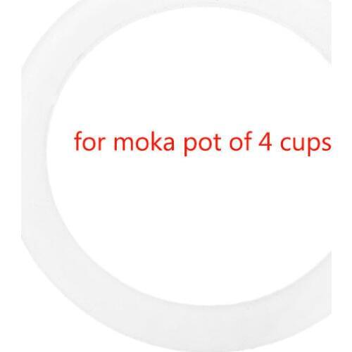 Silicone Seal Ring Flexible Washer Gasket Ring Replacenent For 4 Cups Moka Pot Espresso Kitchen Coffee Makers Accessories Parts