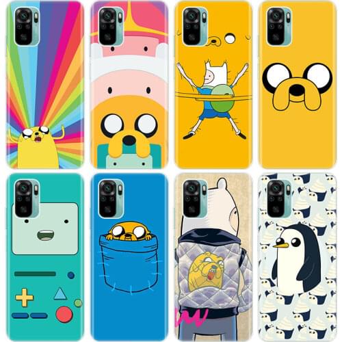 Anime Adventure Time Silicone Phone Case for Xiaomi Redmi Note 10 9 Pro Max 10S 9S 8T 8 8A 9 9A 9C NFC 9T 7 Soft Cover