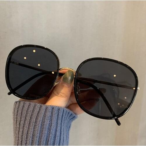 Round Frame Sunglasses Men Women Gray Lens UV400 Protection Eyewear Fashion Design Gafas De Sol