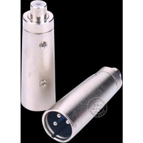 Common 3 Pin XLR Male Plug To Female RCA Phono Socket Mic Cable Mixer Audio Adapter
