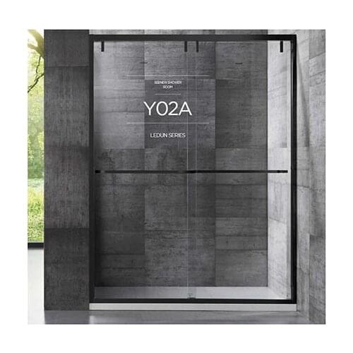 Shower room partition toilet dry and wet separation bathroom glass sliding door three linkage bath screen customization