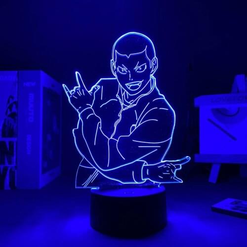 Led Panel Lights Anime Light Haikyuu Ryunosuke Tanaka Bedside Lamp For Bedroom Anime Decoration Valentines Day Led Lights