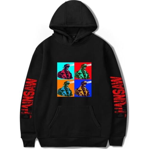 2021 Chainsaw man Anime Fashion Print Hoodies Women/Men Long Sleeve Sweatshirts Hot Sale Casual Streetwear Chainsaw man Clothes