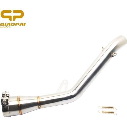 Motorcycle Exhaust Middle Tube Escape Pipe Slip on Connect Mid Pipe Adapter Steel for Kawasaki Z900 Z 900 Ninja 900 2017 2018