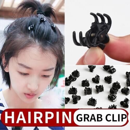 Hair Claw Clips for Women Girls Accessories Black Brown Transparent Plastic Mini Claws Hairclip Clamp Gifts