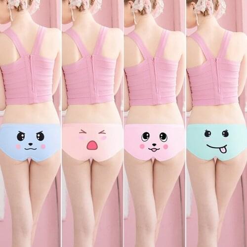 Anime Cartoon Cosplay Panties Women Pure Cotton Low Waist Cute Girls Cotton Girls Sexy Ladies Briefs Panties Gifts for Women