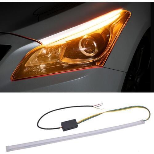 2pcs car DRL LED daytime running lights auto flow turn signal kit accessories for BMW all series 1 2 3 4 5 6 7 X E F-series E46