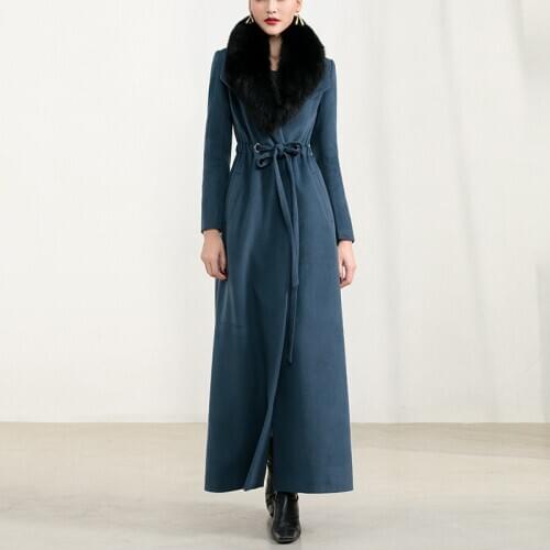 2020 new winter big Lapel autumn winter thickened off season special price medium length woolen woolen coat coat