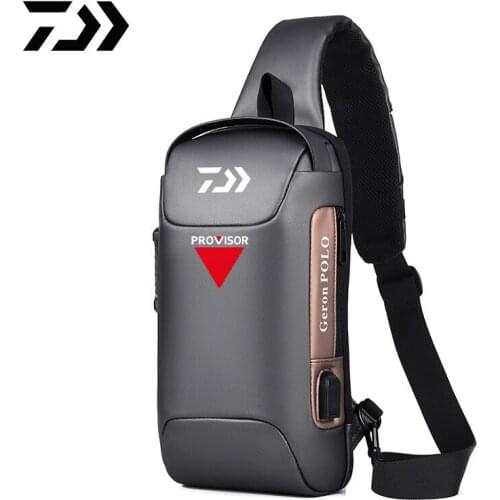 2021 Daiwa Men Women Single Shoulder Fishing Bags Waterproof Leisure Multi Function Anti-theft Backpacks Mens Chest Sport Bag