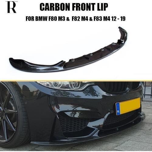 M3 M4 3D Style Carbon Fiber Front Bumper Chin Lip for BMW F80 M3 F82 M4 Coupe F83 M4 Convertible 2012 - 2019