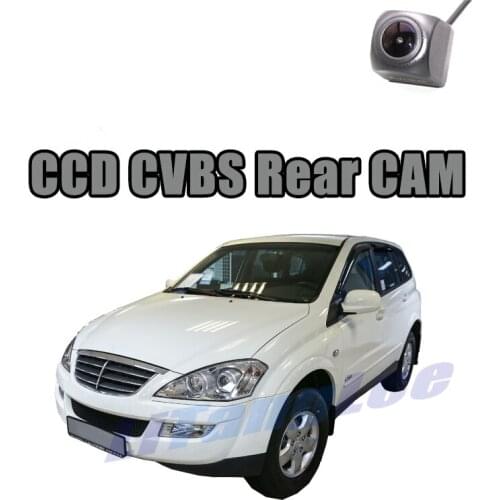 Car Rear View Camera CCD CVBS 720P For SSangYong New Actyon Micro Rexton II 2011~2015 Reverse WaterPoof Parking Backup CAM
