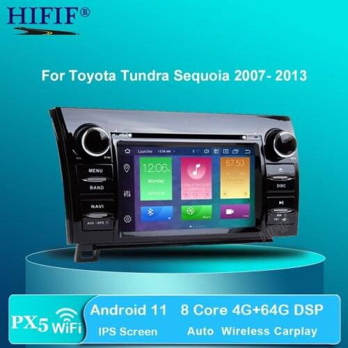 Android 10 2 din 7''Car DVD Player For Toyota Tundra 2007 2008 2009 2010 2011 2012 2013/Toyota Sequoia(2008-2014) RDS FM 3G SWC