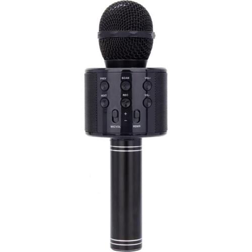 BT V4.0 Handheld Karaoke Microphone Wireless Microphones USB Rechargeable Noise Cancellation Mic Speaker For Singing Recording