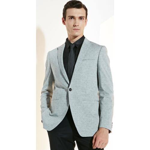 Brand men clothing fashion2016 slim fit men blazers casual suit coat Dobby single button business costumes for singers England