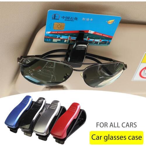 Car glasses case Glasses frame Sunglasses clip Car accessories sunglasses sun visor Holder Glasses Plastic clip business card