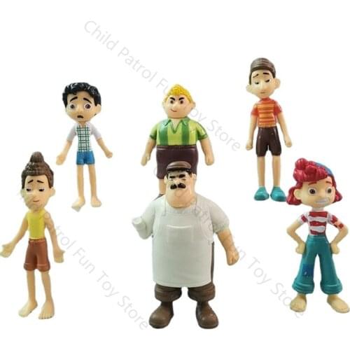 6Pcs Disney Pixar Luca Alberto Sea Monster Boys PVC Action Figures Anime Model Kids Toys for Children Birthday Christmas Gifts