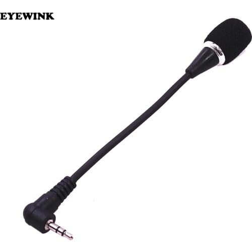 Flexible Mini 3.5mm Jack Plug Wired Audio Microphone Mikrofon Microfone Mic for Computer Laptop Notebook Tablet PC Skype