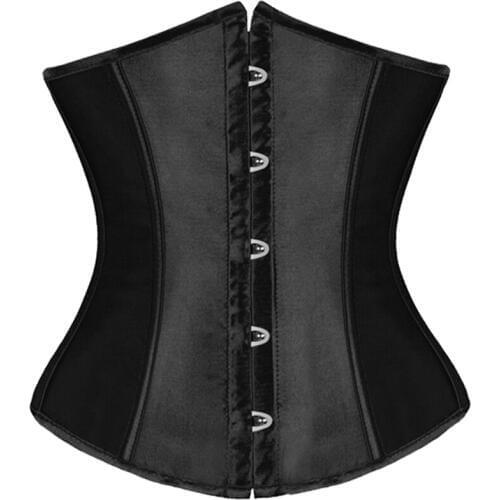 Hot sale Sexy Corset Underbust Satin Waist Cincher Corsets Multiple Colors Gothic Corset Top Bustier Corselet Plus Size S-6XL