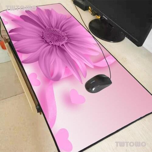 Gerbera Flower Mouse Pad Large RGB Computer Mause Pad XXL Mousepad Gamer Keyboard Mause Carpet Desk Mat Game Mouse Pad