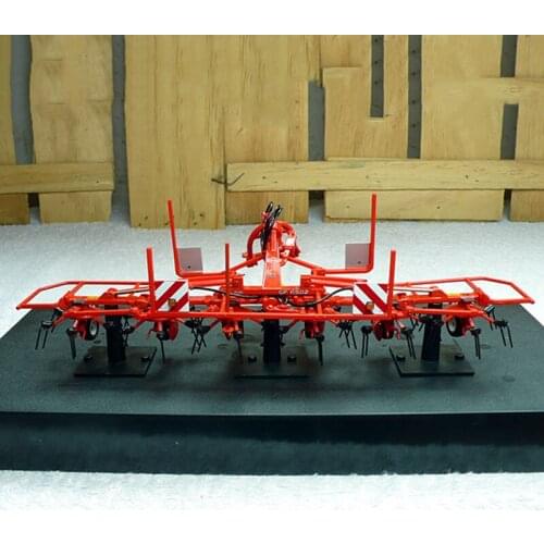 Diecast Alloy 1:32 France Kuhn GF Tractor Bucket Rake Farm Vehicle Model Metal Die-Cast Toy Collection Toys Gift for Boys Adult