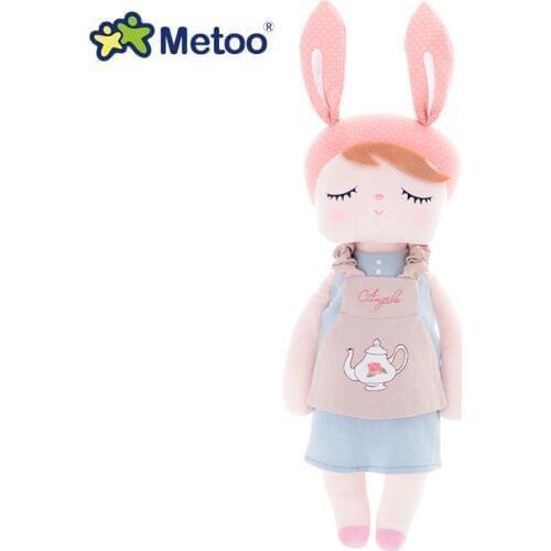 Metoo Toys Angela Rabbit Cute Soft Stuffed Plush for Girls Children Babies Kids Christmas Birthday Gift appease Dolls 13 Inch