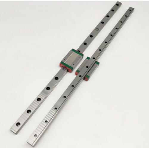 Miniature Bearing Linear Rail Kit MGN 7 12 15 9 L200 300 400 500 600mm 1pc MGN12 Linear Guide+1pc MGN12H Carriage CNC 3D Printer