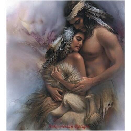 Embroidery Counted Cross Stitch Kits Needlework - Crafts 14 ct DMC Color DIY Arts Handmade Decor - Sacred Bond