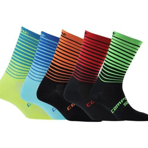 2021New Men Women Sport Cycling Riding Socks Colorful Coolmax Basketball Climbing Camping Running Socks