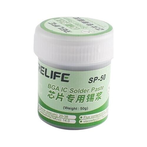 SUNSHINE SP-50 158℃ Low Temperature BGA IC Solder Paste Special Tin Paste For CPU Mobile Phone Motherboard Repair 50G