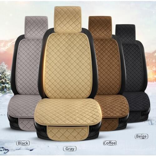 Plush Car Seat Covers Universal Winter Warm Seat Cushion Pad Mat Protector Automobiles Interior Covers Auto Accessories Styling
