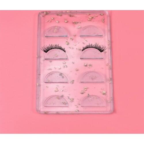 DIY Crafts Jewelry Storage Crystal Epoxy Resin Mold Eyelash Tray Silicone Mould F3MD